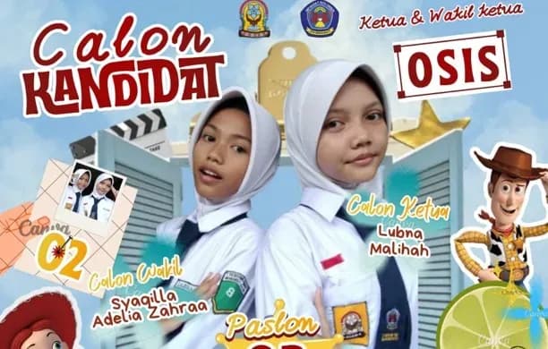 DUKUNG PASLON 2 CALON KETUA dan WAKIL KETUA OSIS