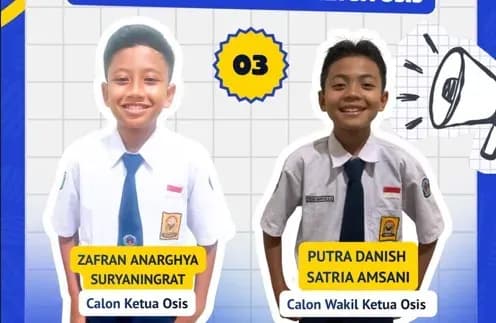 DUKUNG PASLON 3 CALON KETUA dan WAKIL KETUA OSIS