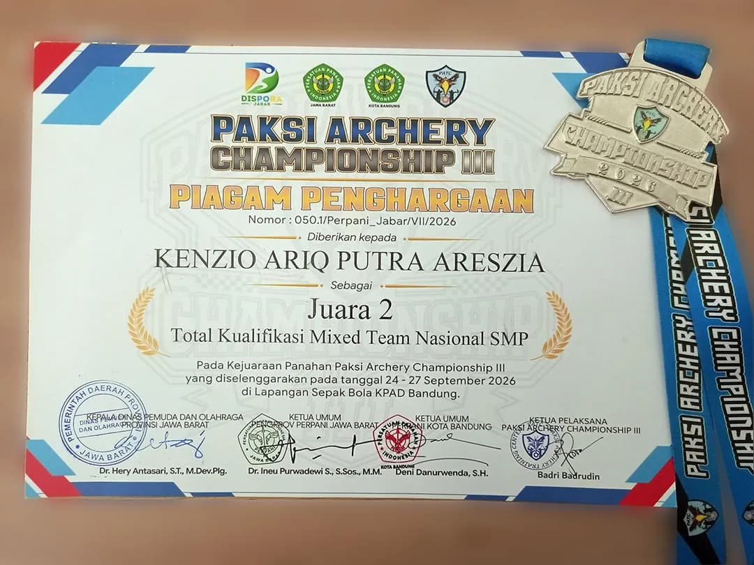 JUARA 2 TOTAL KUALIFIKASI MIXED TEAM NASIONAL SMP